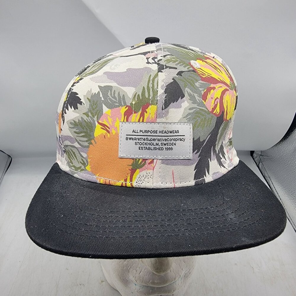 WESC All Purpose Headwear Floral Hat Casual Adjustable Outdoors Lightweight